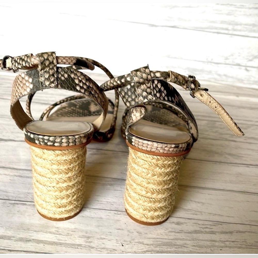 DOLCE VITA Nico Snake Print Heel- Sandals. Size 9 - Picture 5 of 7